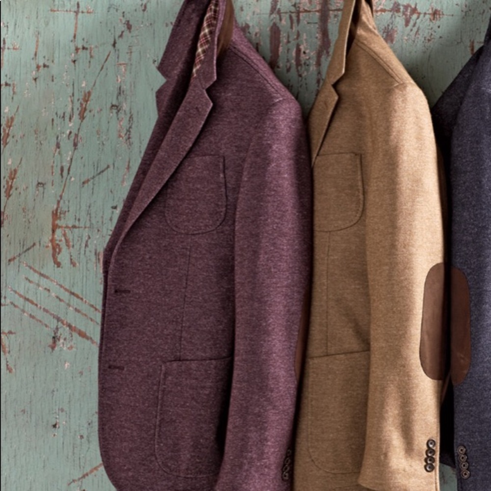 Black Brown 1826 Herringbone Patch Pocket Jacket